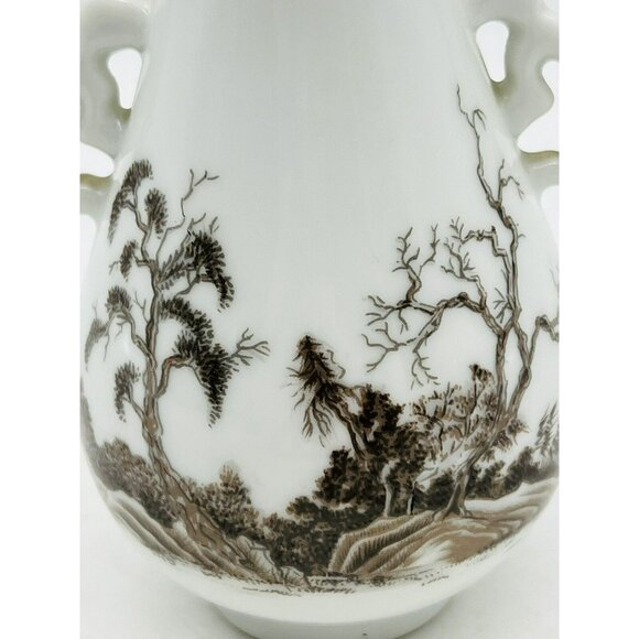 Franklin Mint Asian Forest Mini Imperial Collection Dynasty Vase 1980 Japan 3.5” - Picture 2 of 9